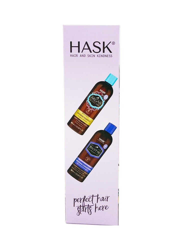 HASK Argan Shampoo + Conditioner 355Ml Value Pack - Image 2
